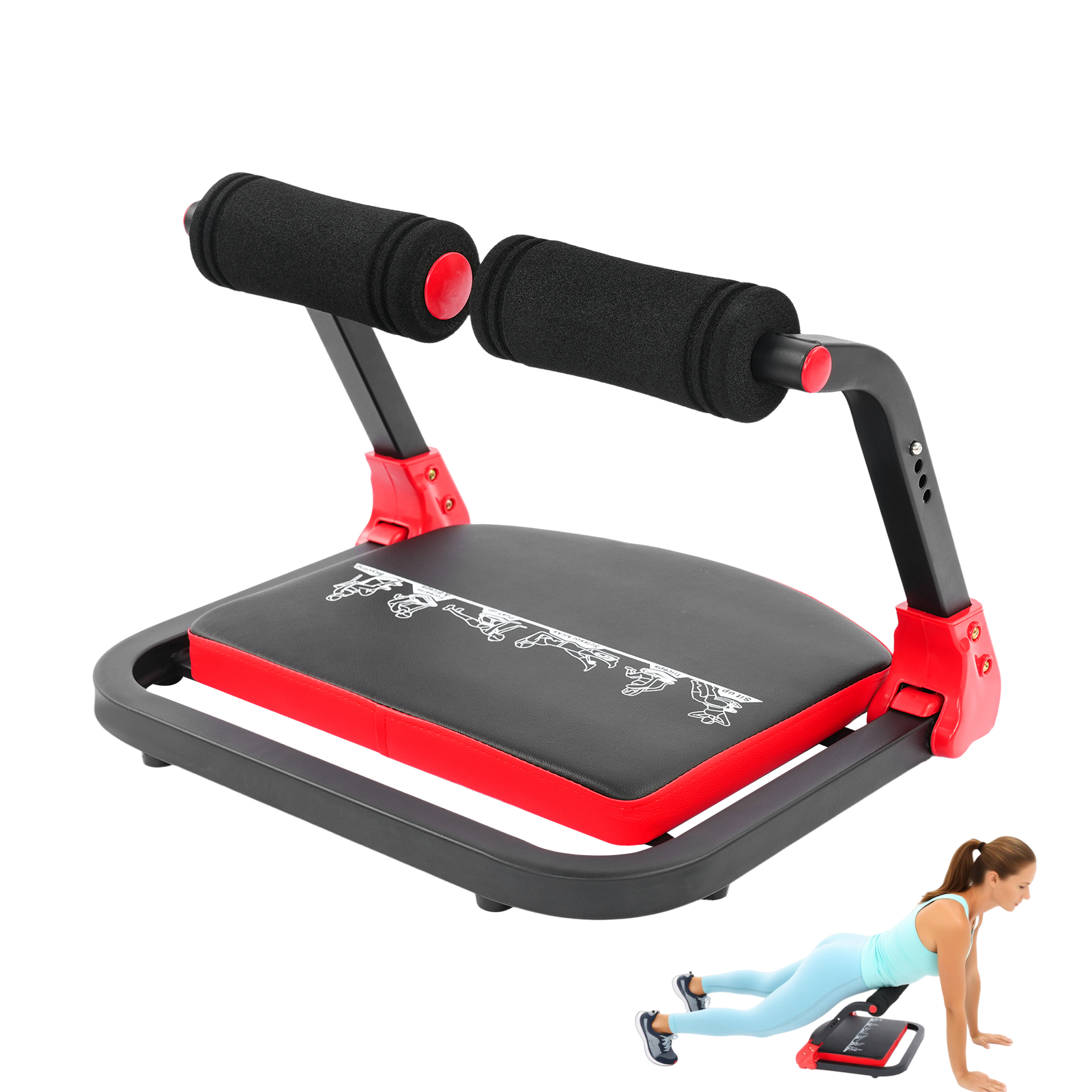 Sports Equipment Near Me - Abdominal Exerciser Foldable Multifunctional Ab Machine