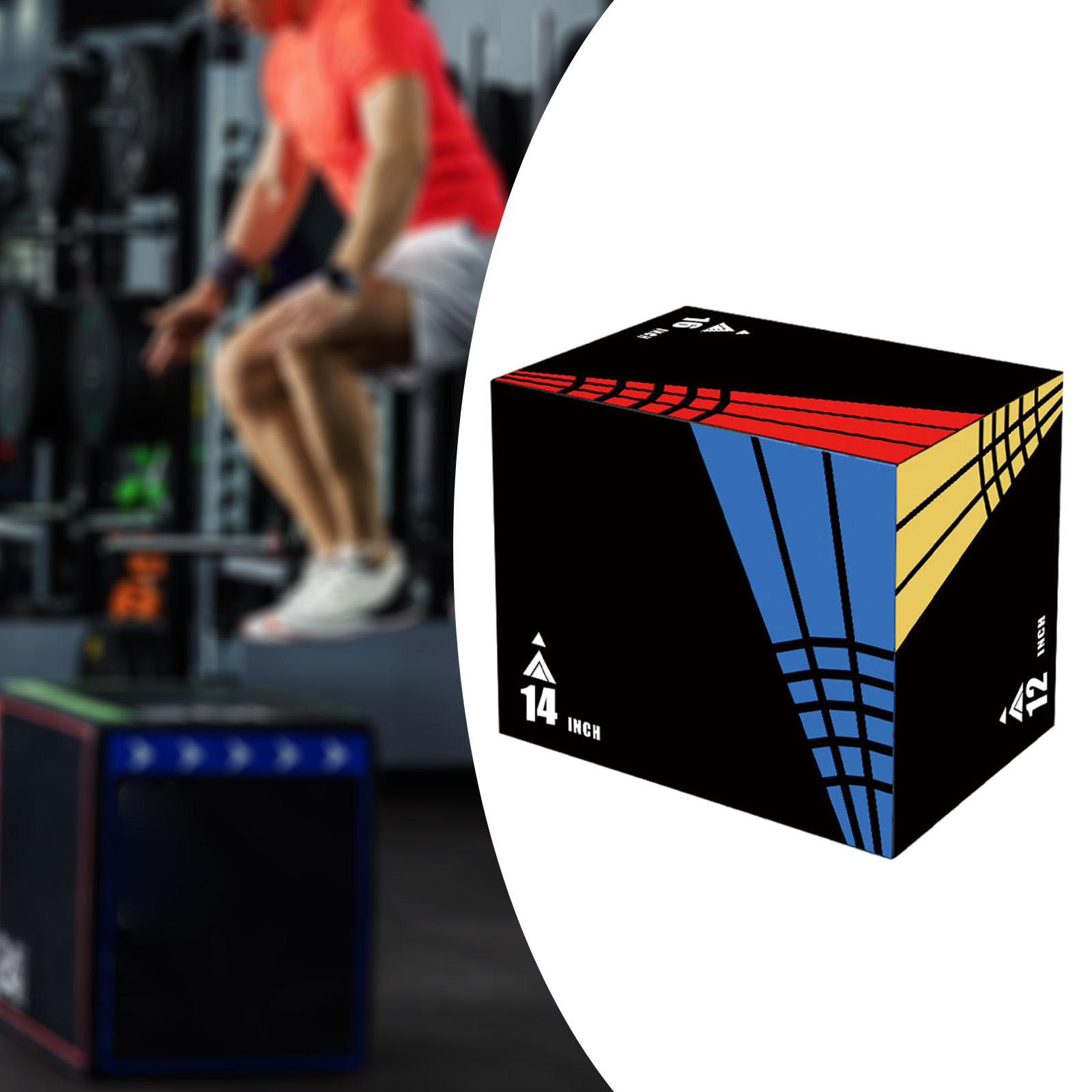 3-in-1Jump Box Plyometric Box  - Sports Equipment Names review and price