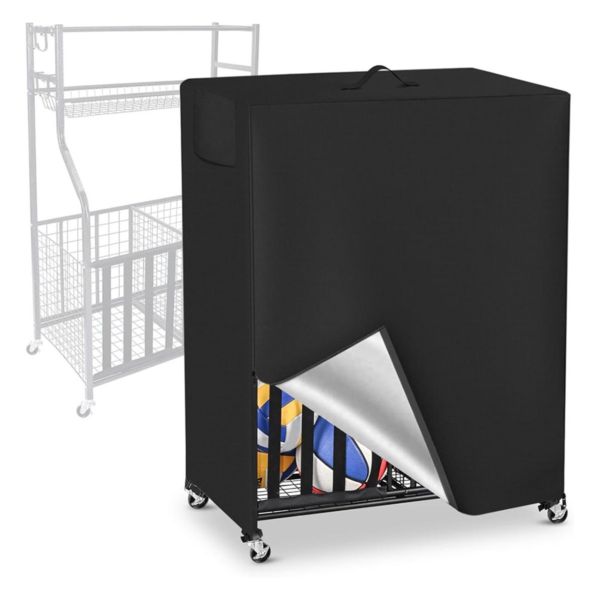 Basketball Rack Cover Garage S - Sports Equipment Organizer Garage review and price