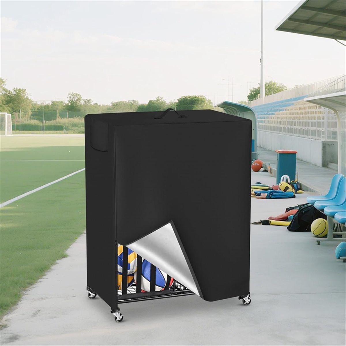 Basketball Rack Cover Garage S - Sports Equipment Organizer Garage review and price