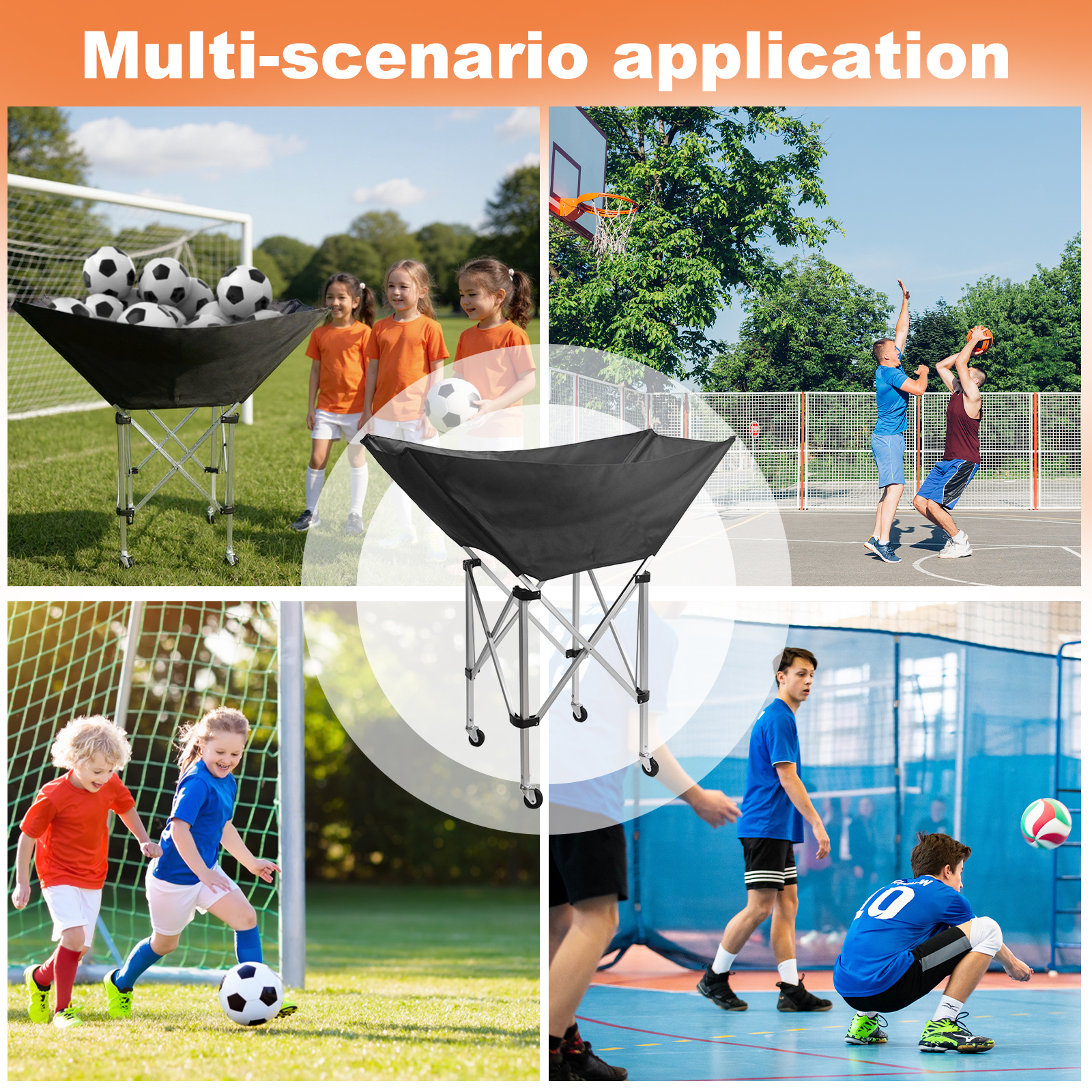 Collapsible Hammock Ball Cart  - Sports Equipment Organizer Garage review and price