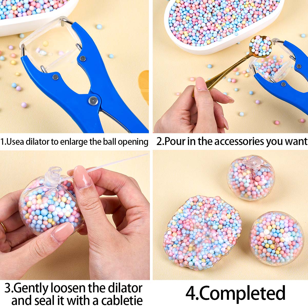 Clear Stress Ball Kit DIY Squi - Bocce Ball Set review and price