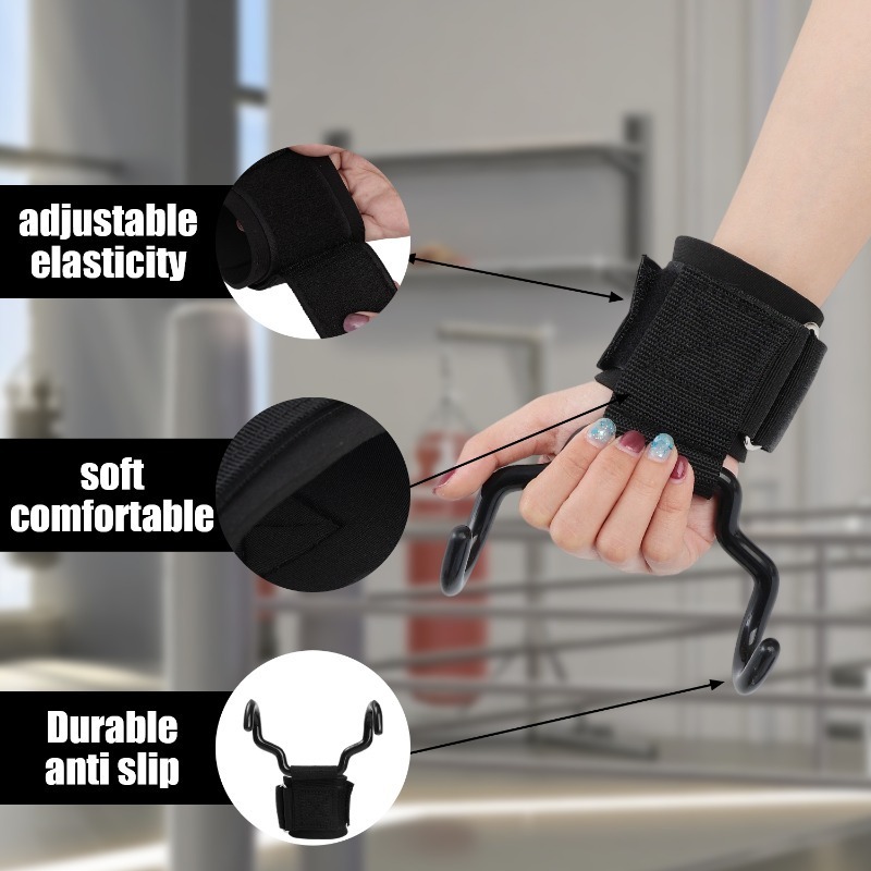 Weight Lifting Hook Grips with - Sports Equipment Names review and price