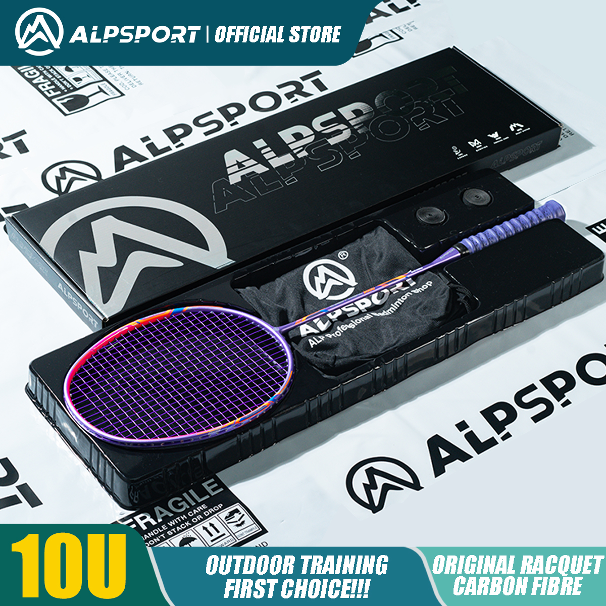 Alp GJ 10U Ultralight 52g T800 - Badminton Racket Carbon review and price