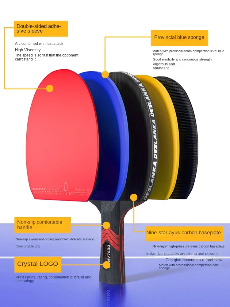 Table Tennis Racket Profession - Badminton Racket Carbon review and price