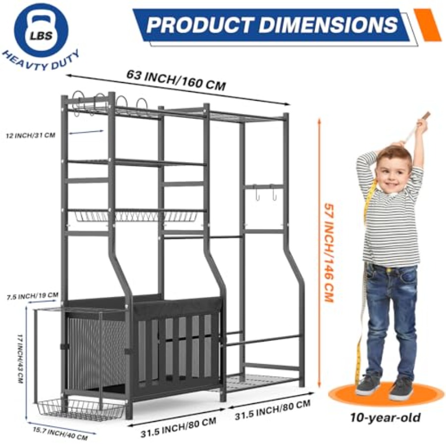 Heavy Duty Garage Sports Equip - Sports Equipment Organizer Garage review and price